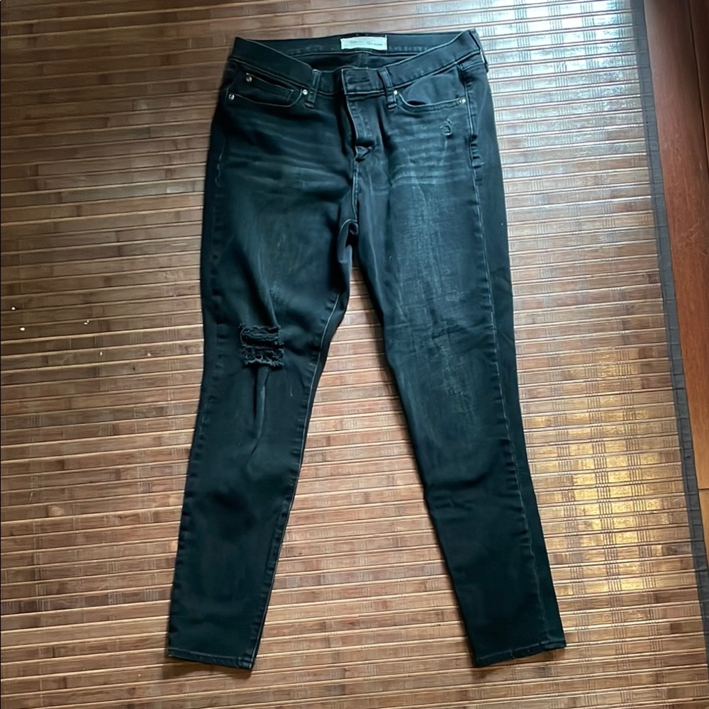 GAP Black Skinny Jeans Stretchy Denim